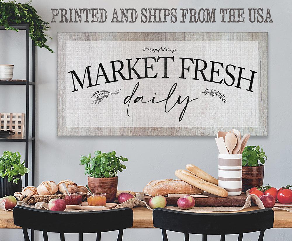 Market Fresh Daily - Canvas | Lone Star Art.