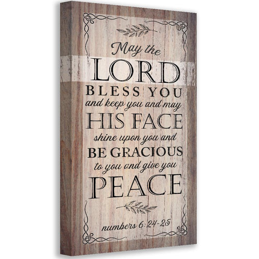May The Lord Bless - Canvas | Lone Star Art.