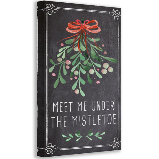 Meet Me Under The Mistletoe - Canvas | Lone Star Art.