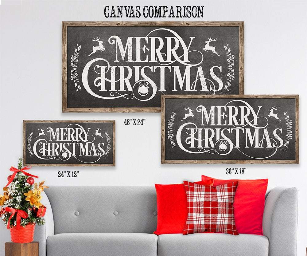 Merry Christmas - Canvas | Lone Star Art.