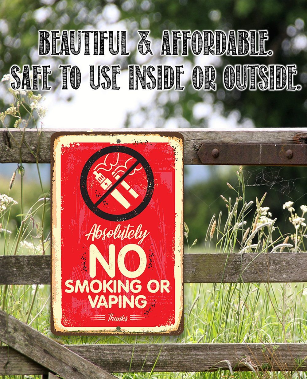 metal-sign-absolutely-no-vaping -or-smoking-8-x-12-or-12-x-18-indooroutdoor-great-business-signage -lone-star-art-980748_1445x.jpg?v=1623383279 metal-sign-absolutely-no-vaping -or-smoking-8-x-12-or-12-x-18-indooroutdoor-great-business-signage -lone-star-art-980748_1445x.jpg?v=1623383279