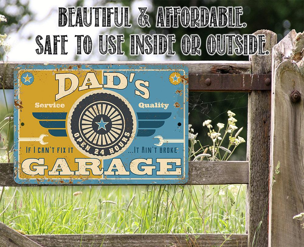 Dad's Garage - Metal Sign | Lone Star Art.