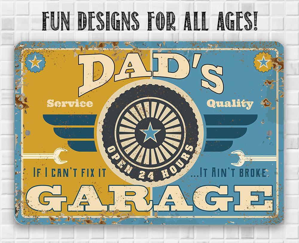 Dad's Garage - Metal Sign | Lone Star Art.