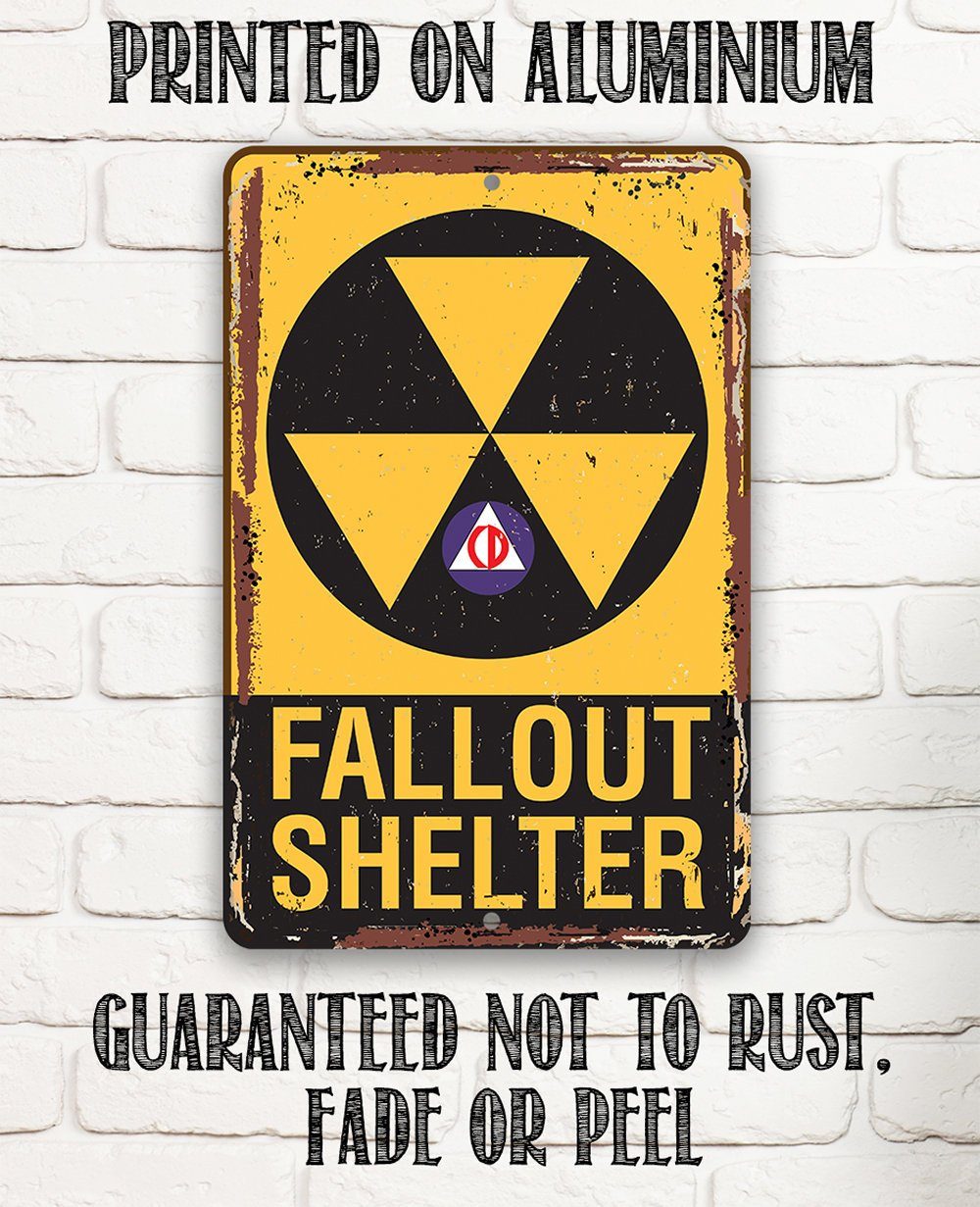 Fallout Shelter - Metal Sign | Lone Star Art.