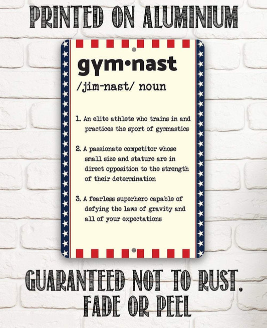 Gymnast Definition - Metal Sign | Lone Star Art.