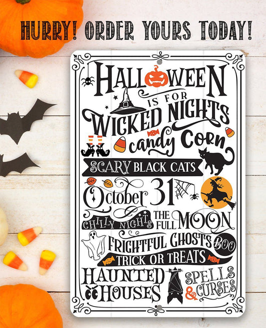 Halloween Is For - Metal Sign | Lone Star Art.