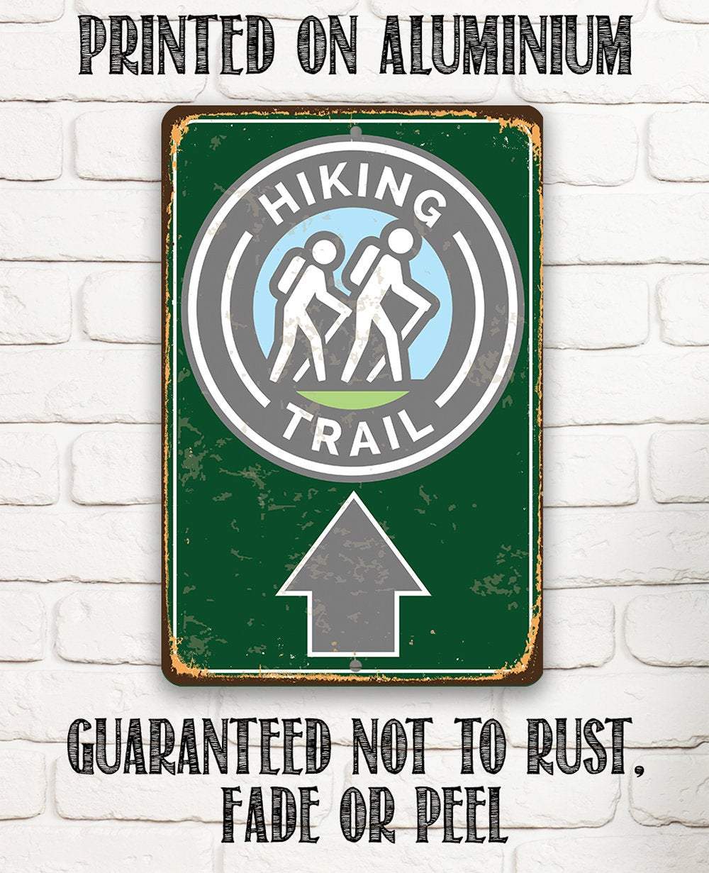 Hiking Trail - Metal Sign | Lone Star Art.