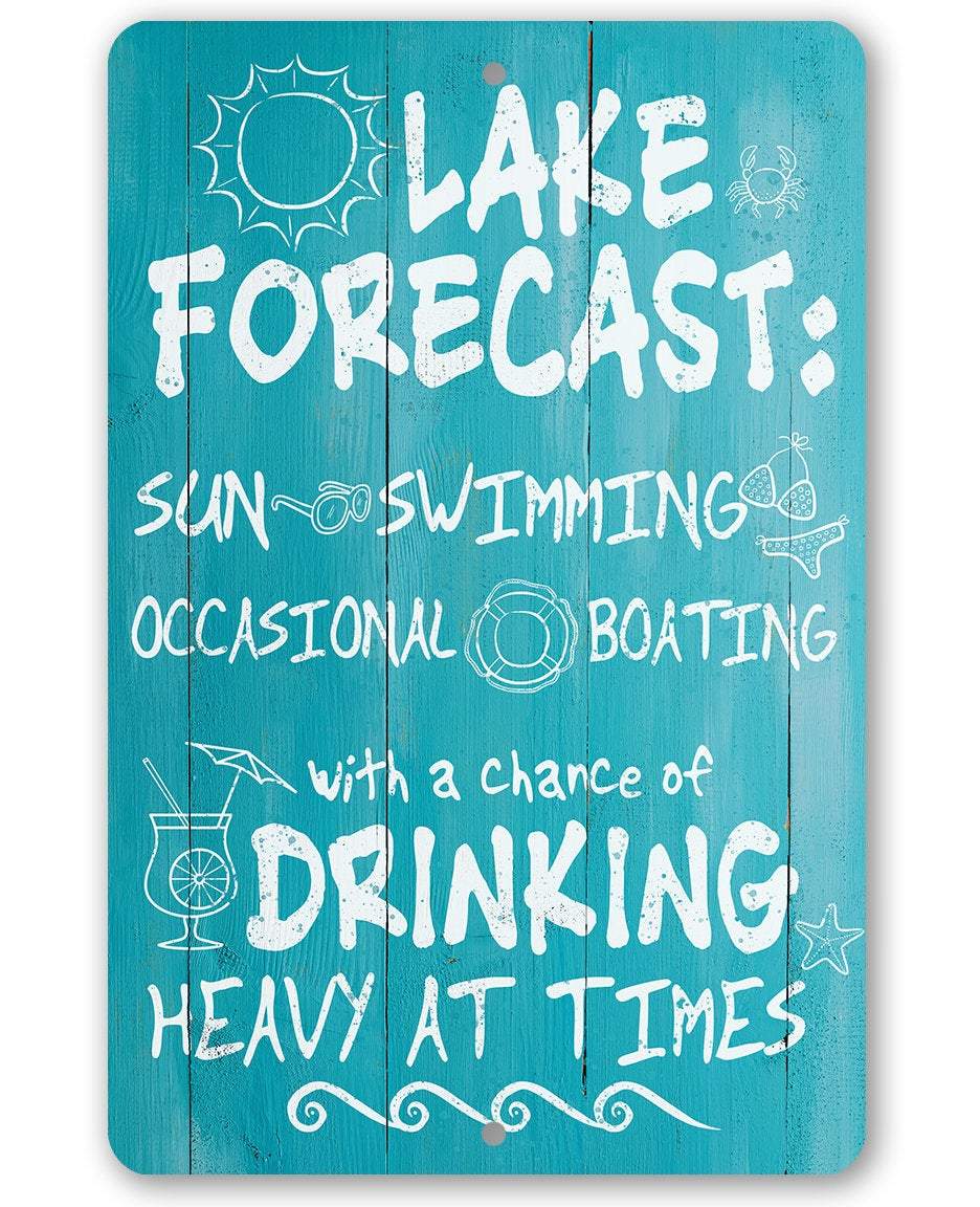 Lake Forecast - Metal Sign | Lone Star Art.