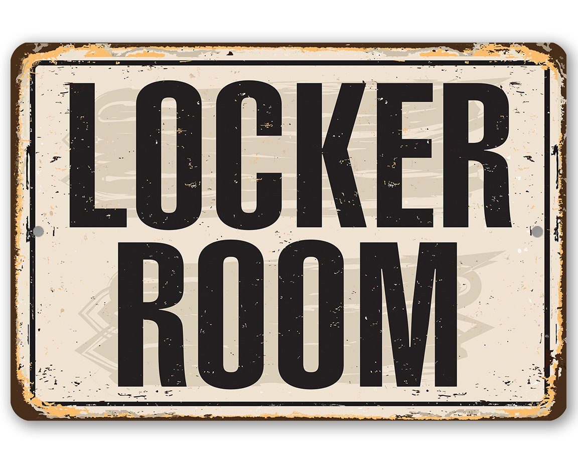 Locker Room - Metal Sign | Lone Star Art.