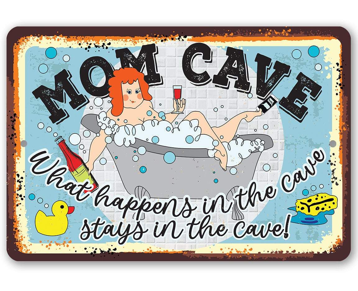 Mom Cave - Metal Sign | Lone Star Art.