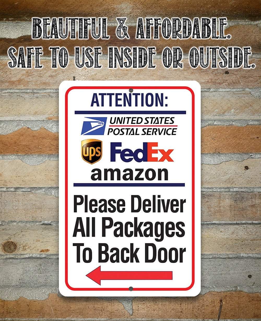 Package Mail Sign Postal Sign - Metal Sign | Lone Star Art.