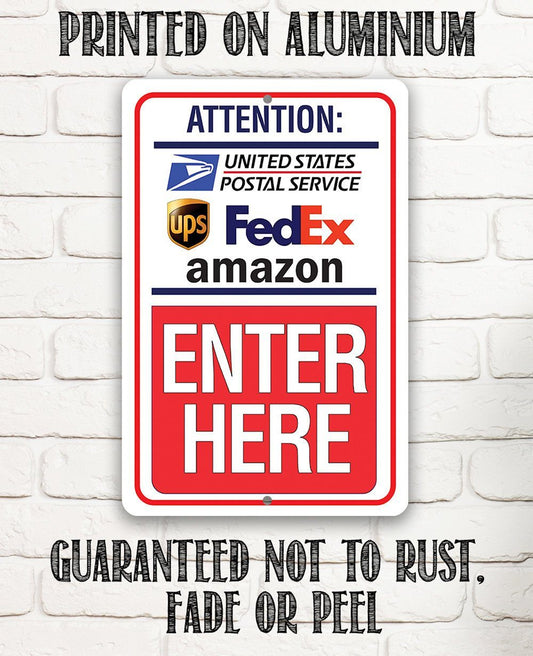 Postal Sign - Metal Sign | Lone Star Art.