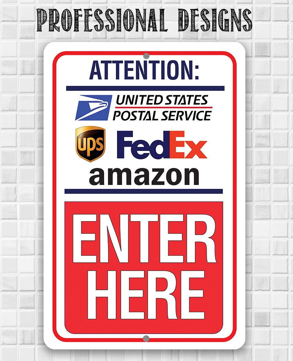 Post Collection Sign Postal Sign - Metal Sign | Lone Star Art.