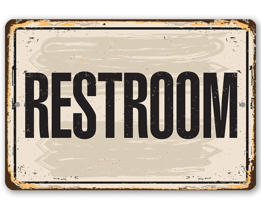 Restroom - Metal Sign | Lone Star Art.