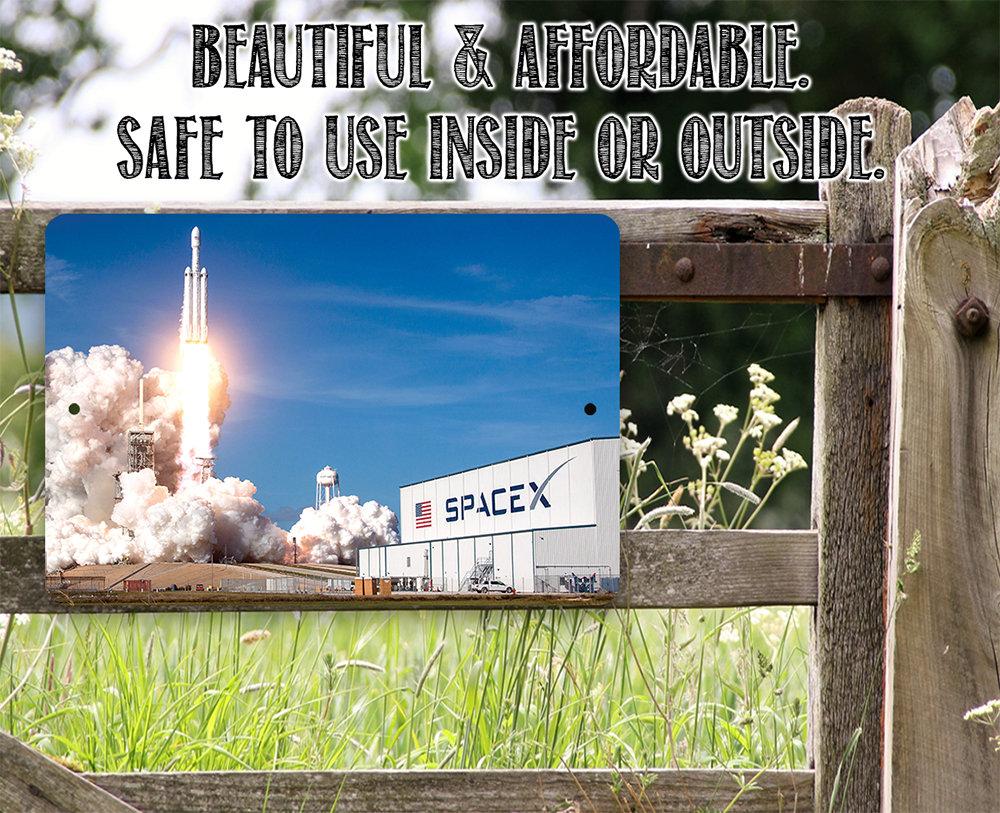 SpaceX2 Rocket Launch - Metal Sign | Lone Star Art.