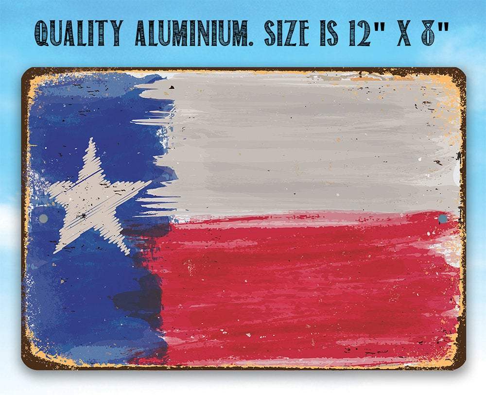 Texas Flag - Metal Sign | Lone Star Art.