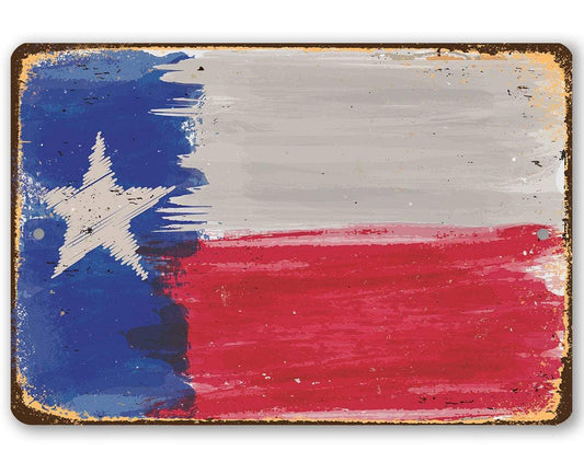 Texas Flag - Metal Sign | Lone Star Art.