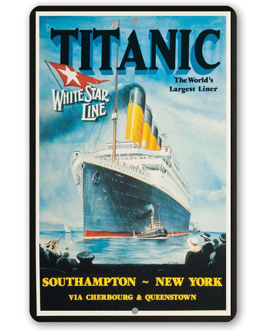Titanic Poster - Metal Sign | Lone Star Art.