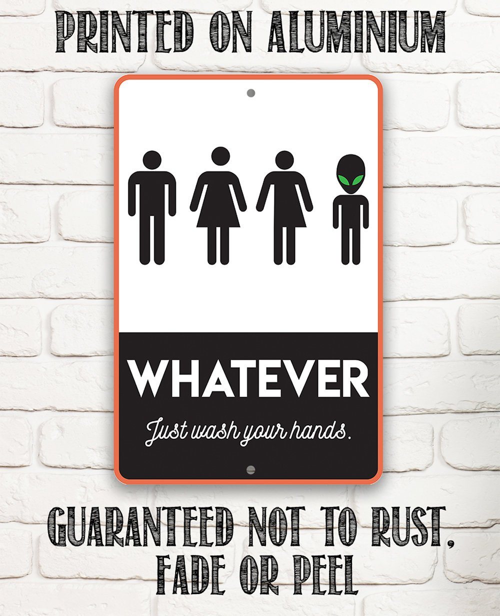 Whatever Just Wash Your Hands - Metal Sign | Lone Star Art.