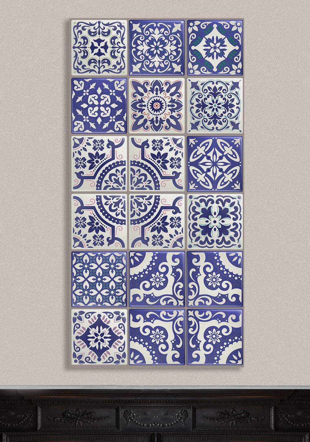 Mexican Tile Colorful - Canvas | Lone Star Art.