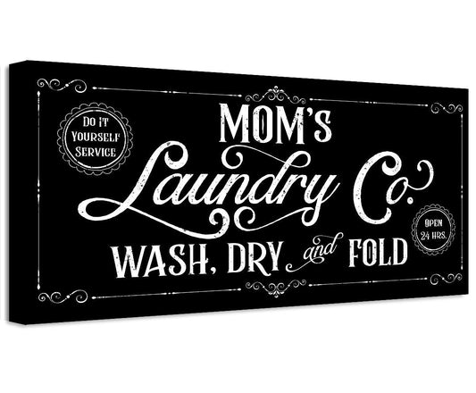 Mom's Laundry Co - Canvas | Lone Star Art.