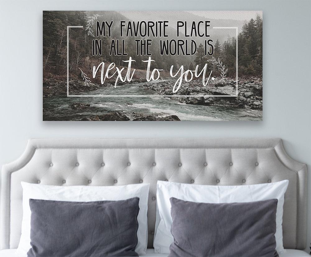 My Favorite Place In All The World - Canvas | Lone Star Art.