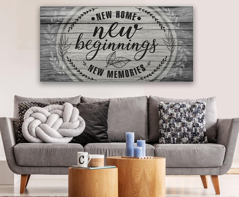 New Home New Beginnings - Canvas | Lone Star Art.