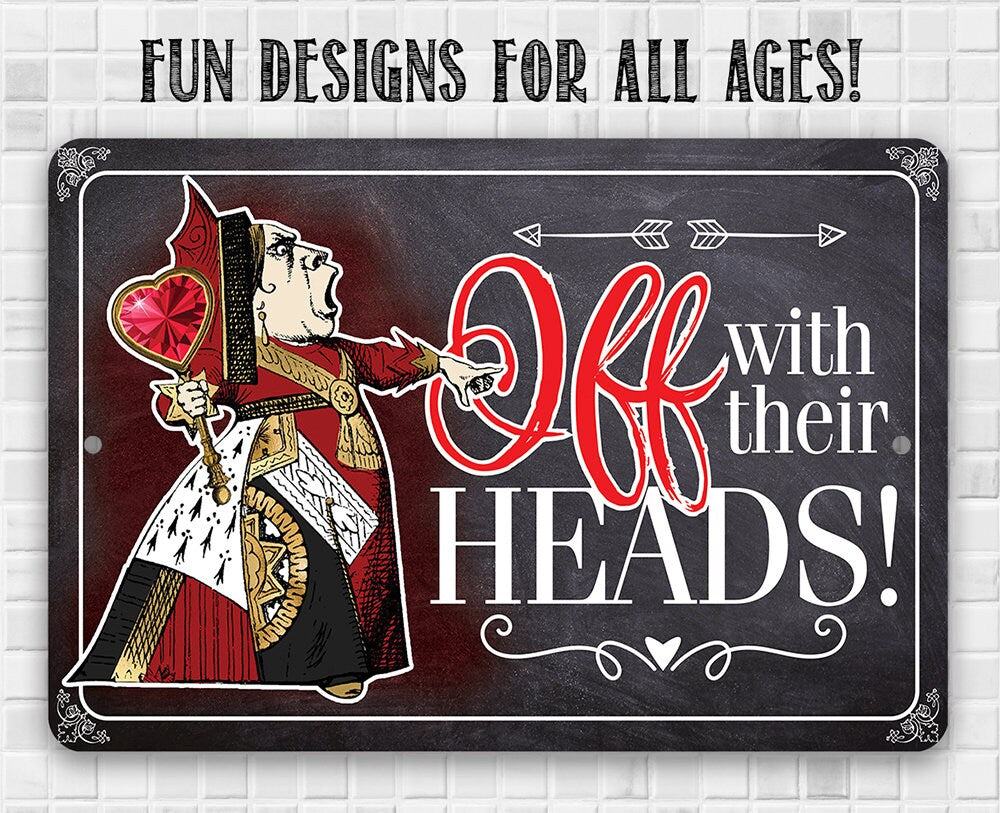 Off With Their Heads - Metal Sign Metal Sign Lone Star Art 