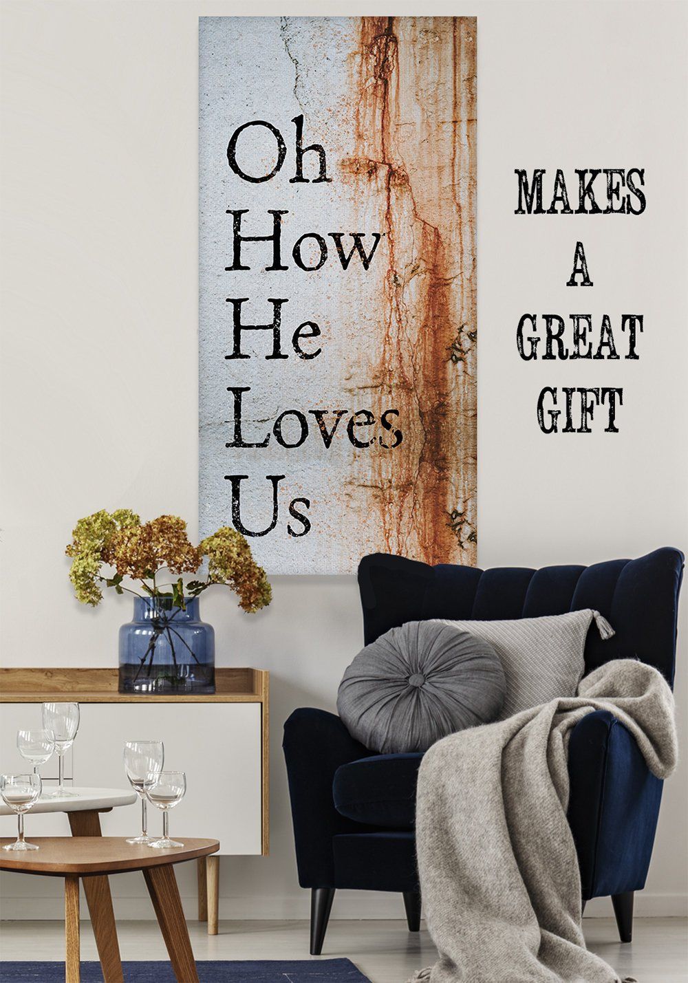 Oh How He Loves Us - Canvas | Lone Star Art.