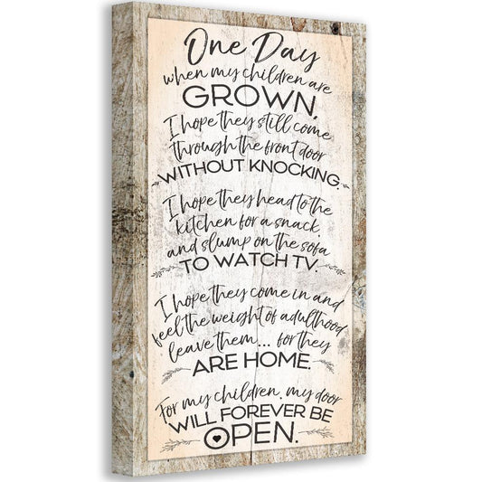 One Day Children Grown - Canvas | Lone Star Art.
