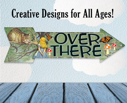 Over There - Directional Arrow - Metal Sign Metal Sign Lone Star Art