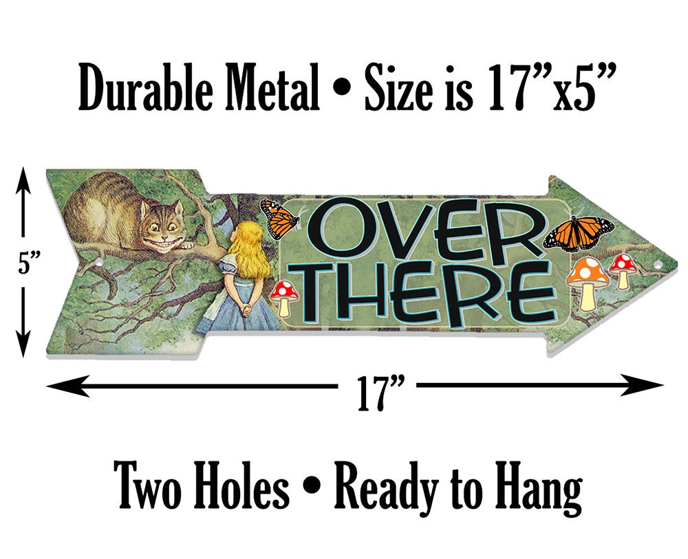 Over There - Directional Arrow - Metal Sign Metal Sign Lone Star Art 