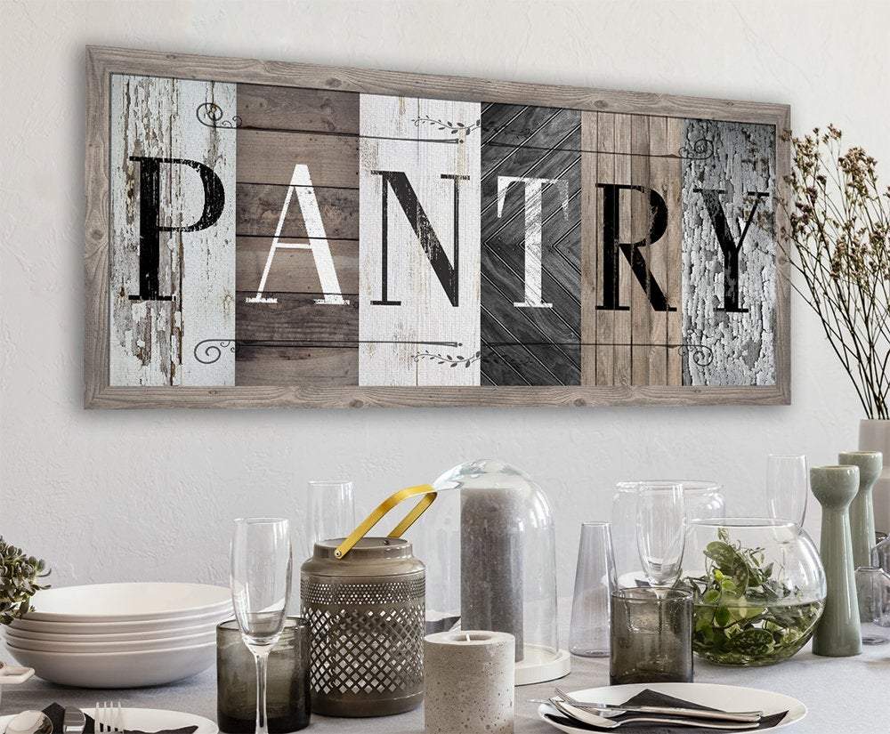Pantry in Multi Pattern - Canvas | Lone Star Art.