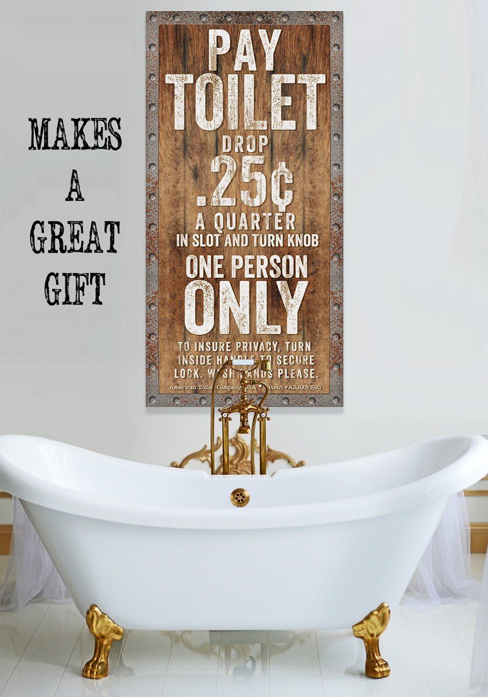 Pay Toilet - Canvas | Lone Star Art.
