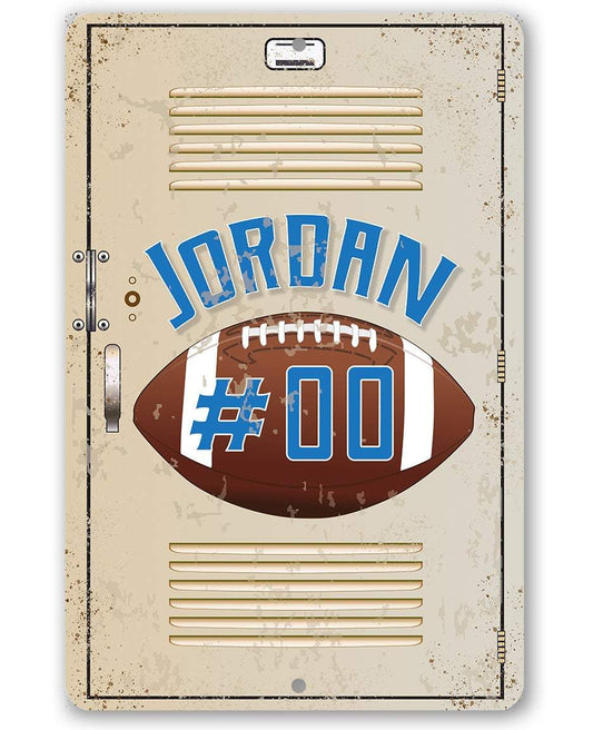 Personalized - American Football - Metal Sign | Lone Star Art.