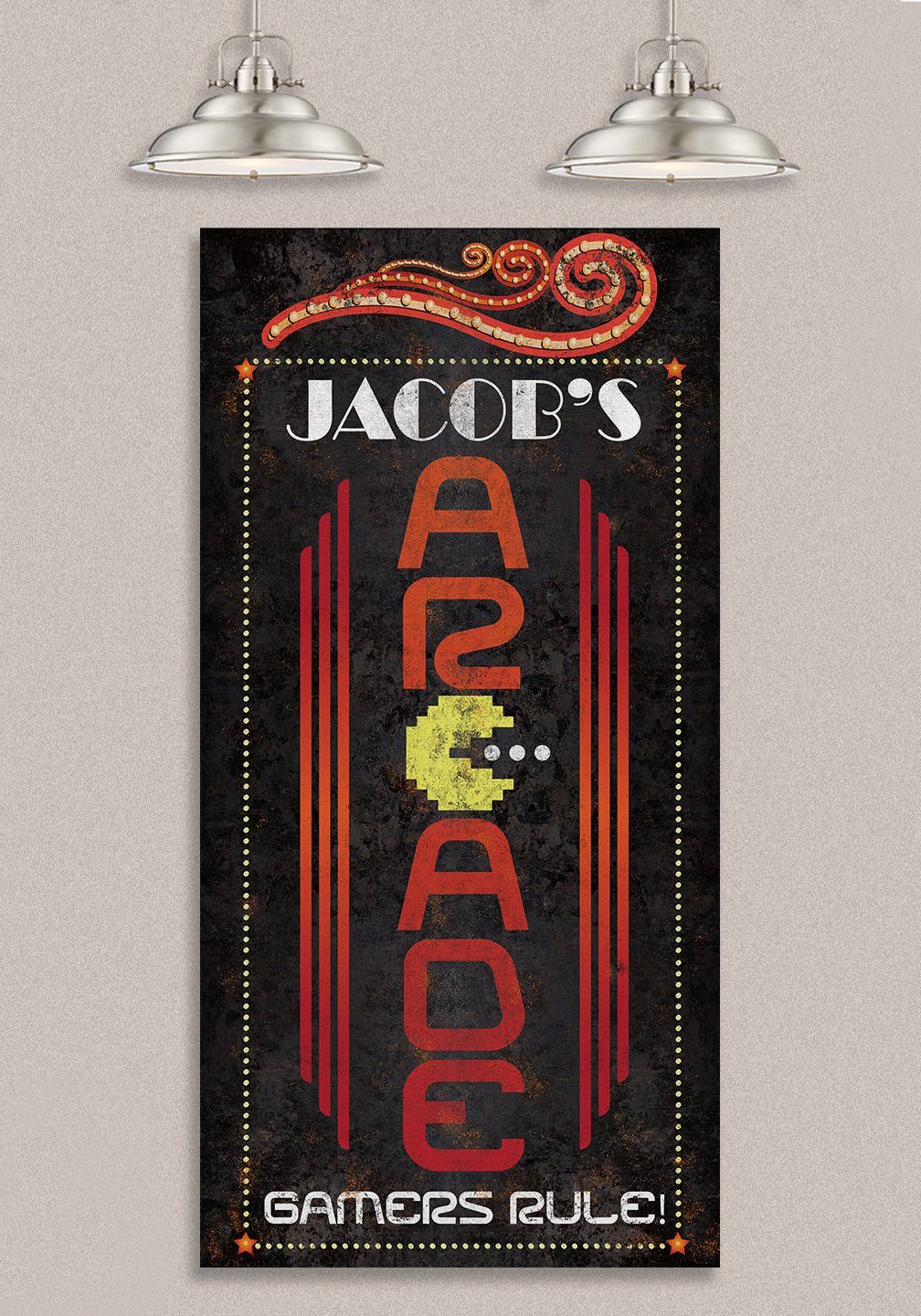 Personalized - Arcade - Canvas | Lone Star Art.