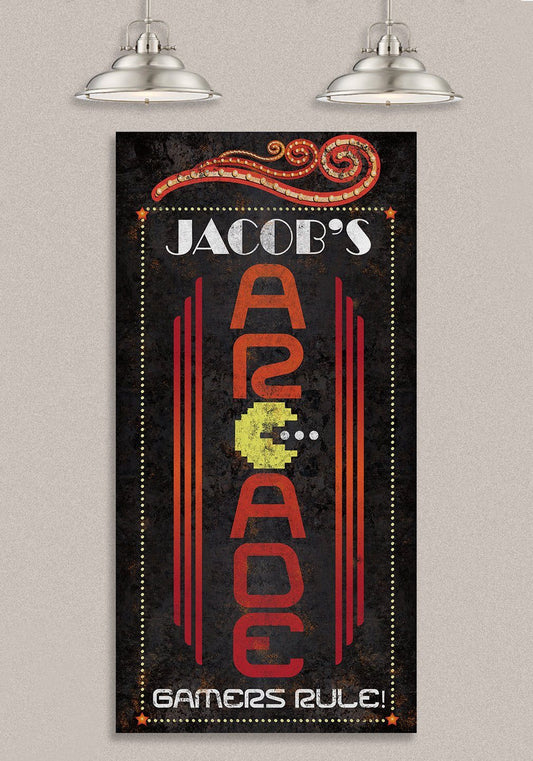 Personalized - Arcade - Canvas | Lone Star Art.