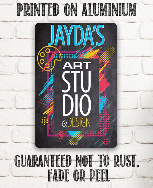 Personalized - Art Studio - Metal Sign | Lone Star Art.