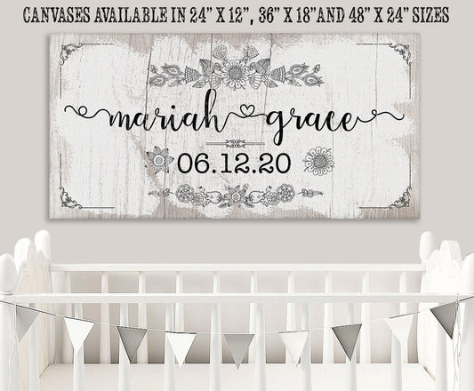 Personalized - Baby Name - Canvas | Lone Star Art.
