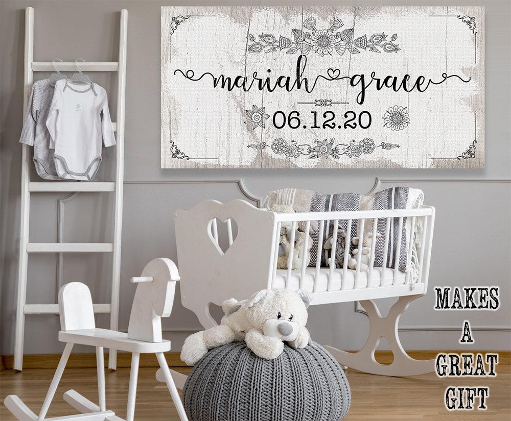 Personalized - Baby Name - Canvas | Lone Star Art.
