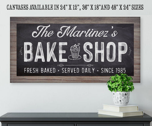 Personalized - Bake Shop - Canvas | Lone Star Art.