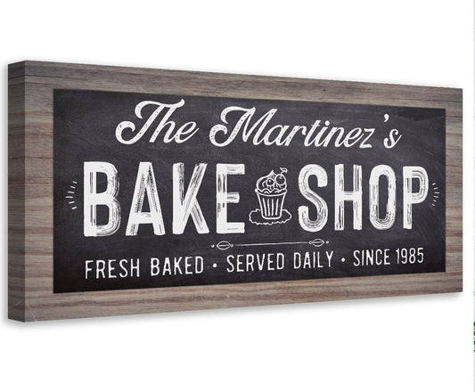 Personalized - Bake Shop - Canvas | Lone Star Art.