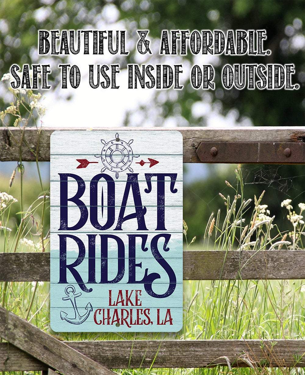 Boay Ride Sign Personalized - Boat Rides - Metal Sign | Lone Star Art.