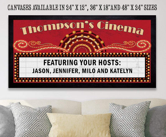 Personalized - Cinema - Canvas | Lone Star Art.