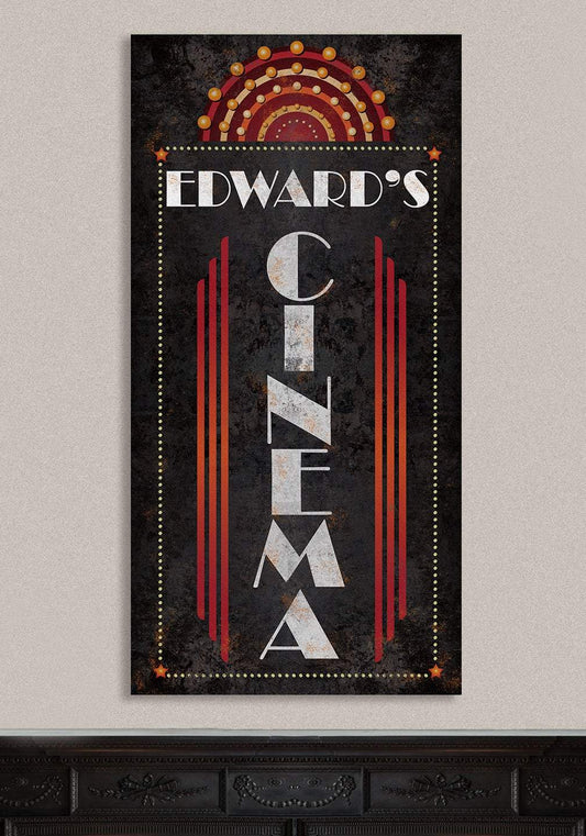 Personalized - Cinema Vertical - Canvas | Lone Star Art.