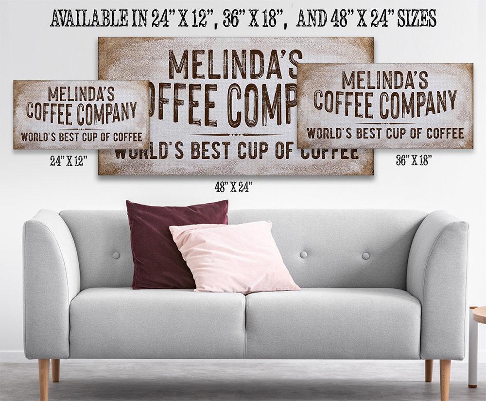 Personalized - Coffee Co - Canvas | Lone Star Art.