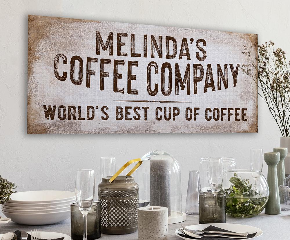 Personalized - Coffee Co - Canvas | Lone Star Art.