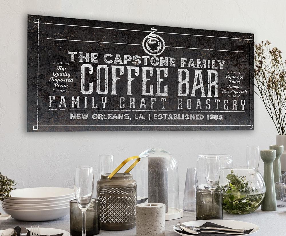 Personalized - Coffee Roasters - Canvas | Lone Star Art.