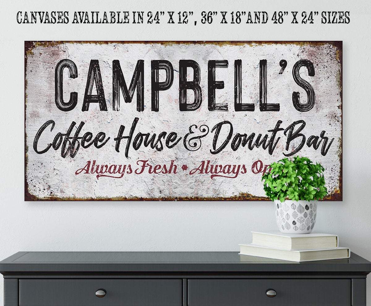 Personalized - Donut Bar - Canvas | Lone Star Art.