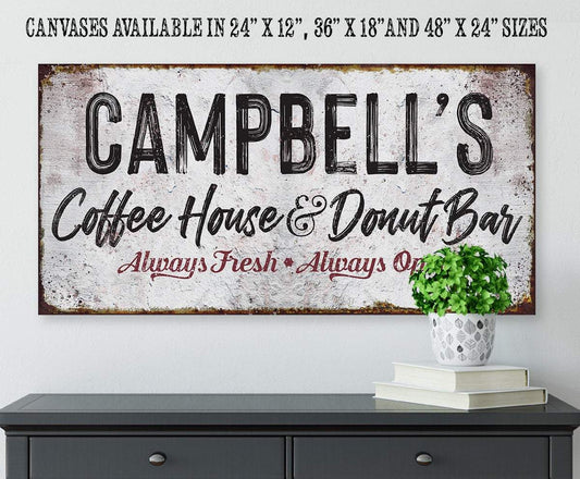 Personalized - Donut Bar - Canvas | Lone Star Art.